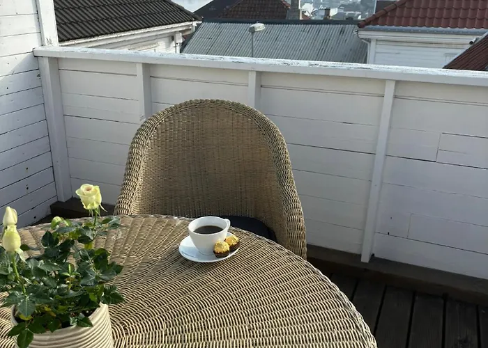Romslig I Sentrum Med Egen Takterrasse Lägenhet